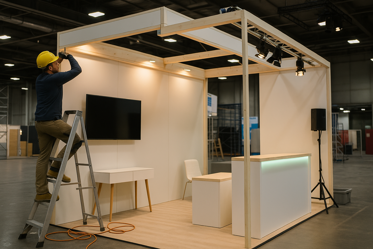 Construction stand salon - Fabrication et montage événementiel