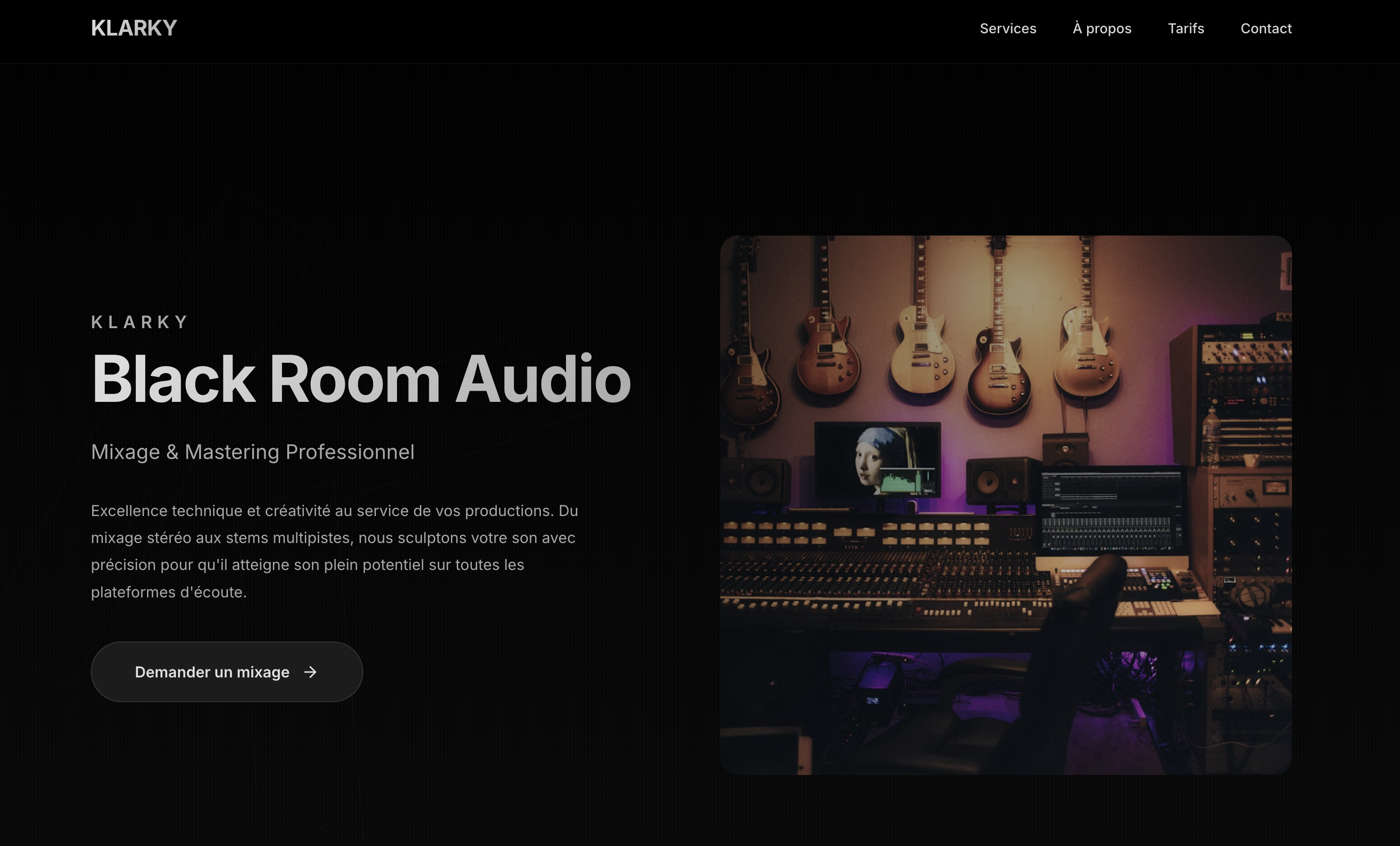 Black Room Audio - Mixage, Mastering & Studio professionnel