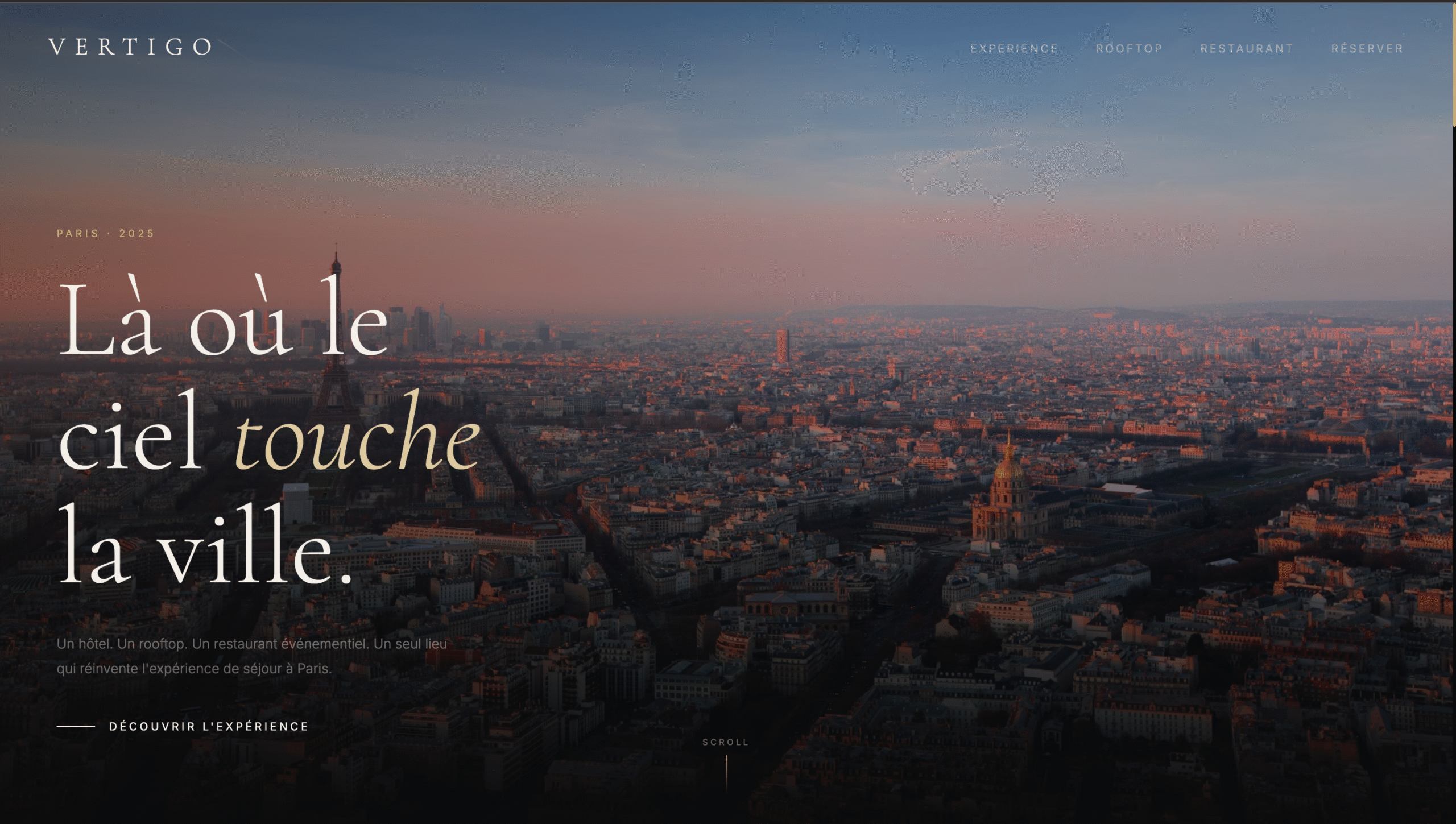 Template Expérience