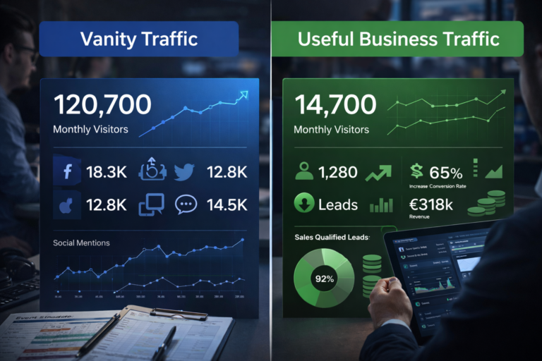 SEO orienté business : faire la différence entre trafic utile et trafic vanity