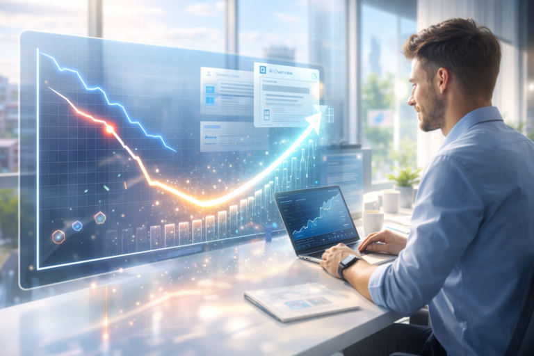 AI Overviews trafic : la baisse qui peut devenir un levier