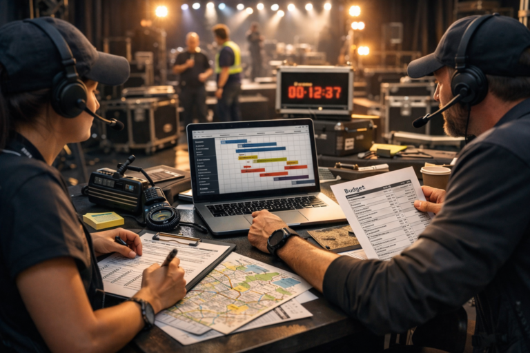 Régie tournées événementielles : la méthode simple pour tenir le temps, la qualité et le budget